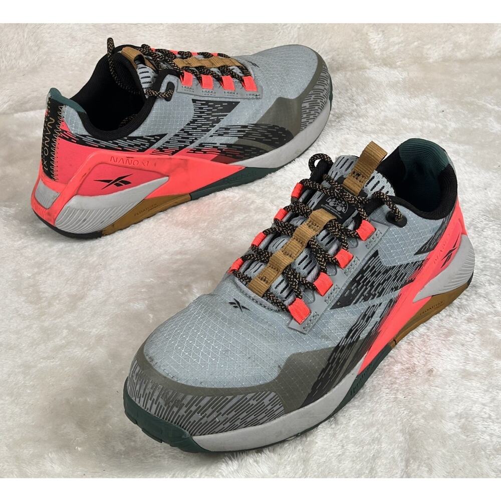 Reebok Nano X1 Adventure Womens Size 8.5 Gray Composite Toe Work Shoes Sneakers